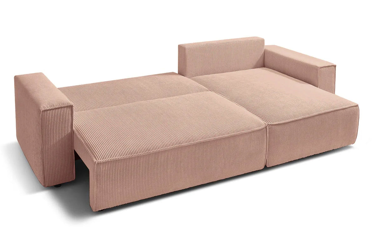 Coltar Extensibil 3 locuri Cloud, cu lada de depozitare, 275x145x85 cm - Prestigehome.ro - Coltar - Prestige - #color_Roz-Fjord