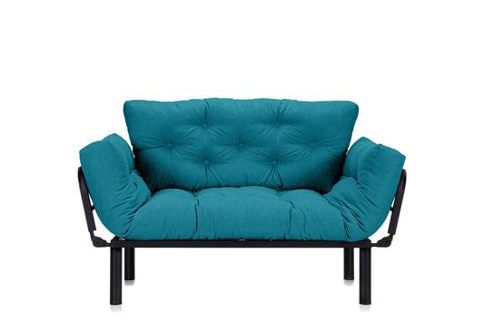 Canapea Extensibila 2 locuri SUNNY, pentru terasa, 155X70X85 cm,  prestigehome.ro, Prestige Home, Prestige, balcon, gradina mobila, #color_turcoaz-enjoy