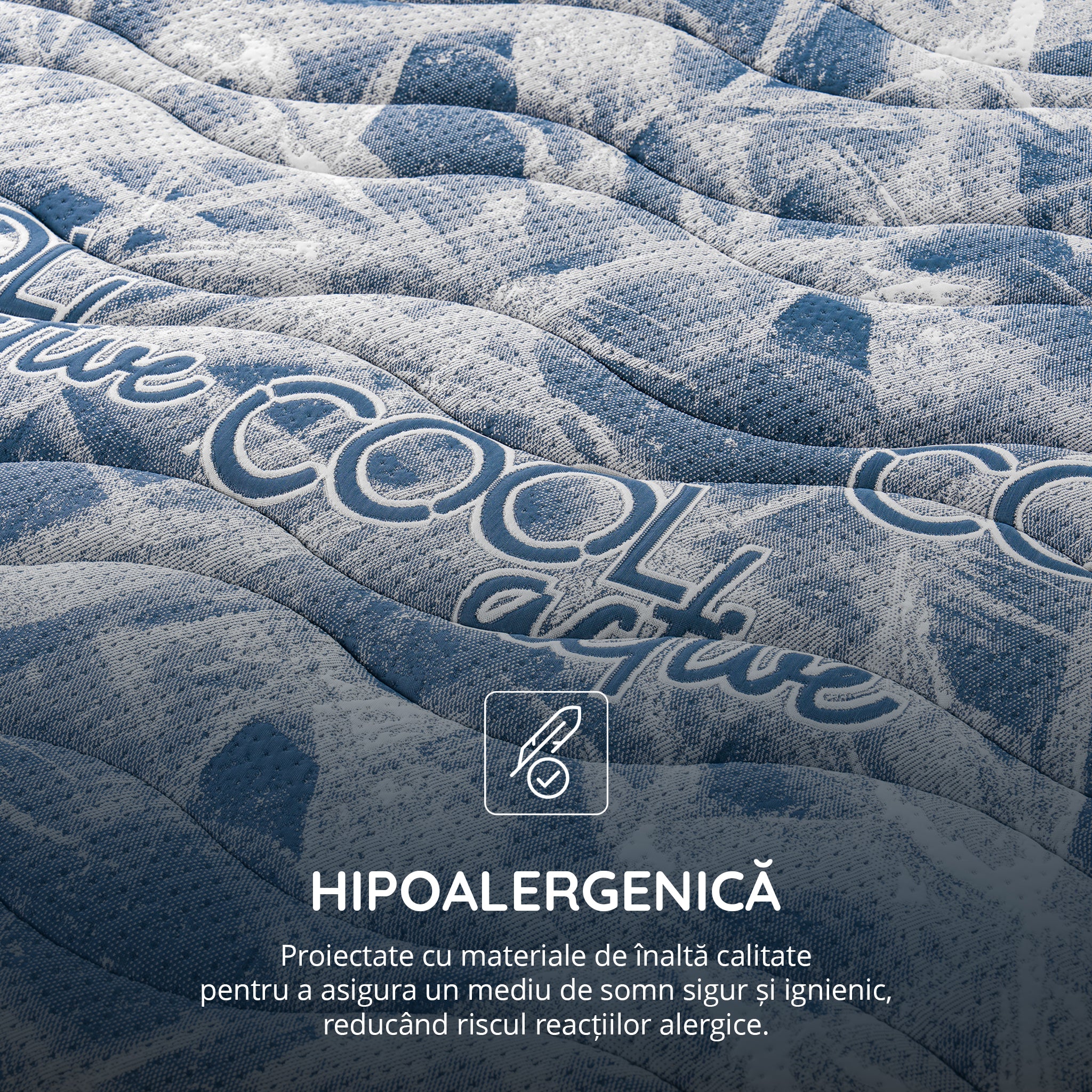 Saltea Ideal Sleep COOL MEMORY GEL POCKET 5 Zone, Arcuri individuale,