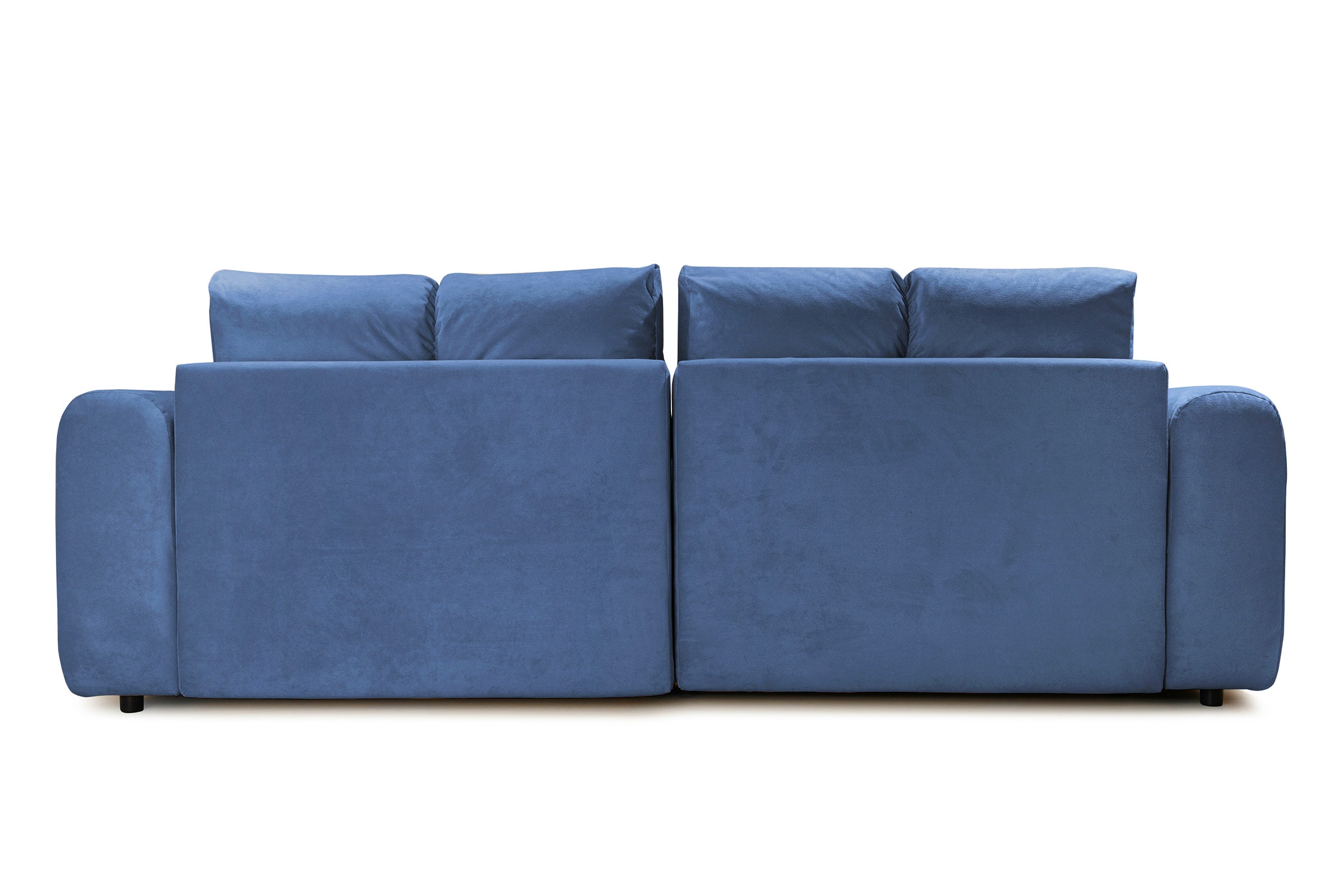 Canapea Extensibilă 3 locuri GEORGIA, cu 2 lăzi depozitare, 248x110x90 cm, #color_Albastru-Havana