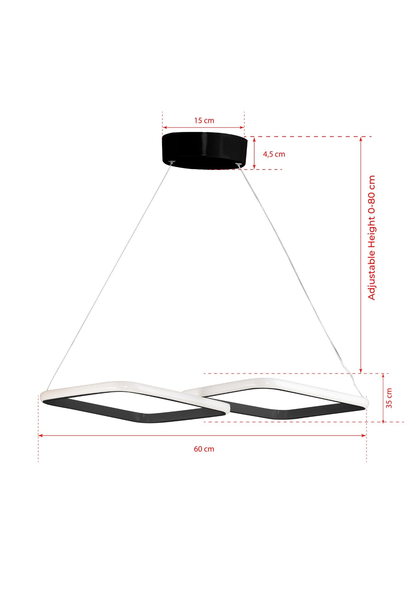 Lustra Led PuppisPrestigehome.ro - Iluminat - Prestige - #Culoare_Negru-Galben