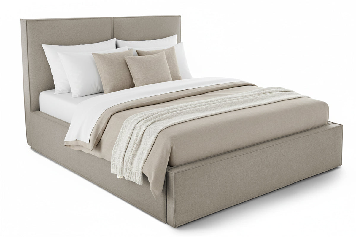 Pat Tapițat Monalisa, cu somieră rabatabilă și ladă depozitare