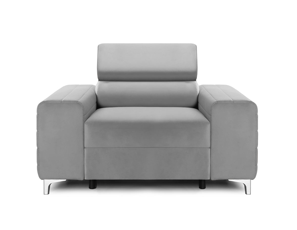 Fotoliu TIME NEW, tetieră reglabilă, suport lombar, 125x97x94 cm