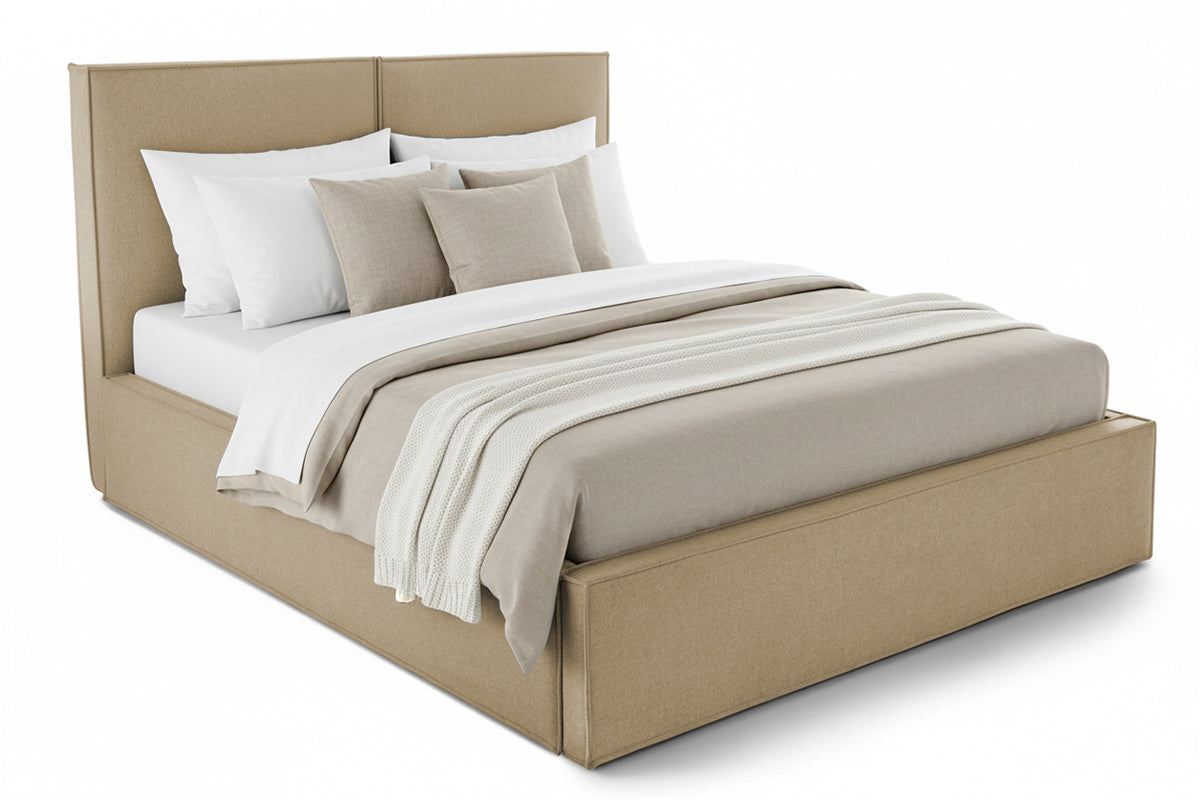 Pat Tapițat Monalisa, cu somieră rabatabilă și ladă depozitare