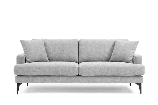 Colțar Fix AZURRO, cu ladă de depozitare, 280x90/180x85 cm - Prestigehome.ro - Colțar - Prestige #color_Gri-Argintiu-Mystery