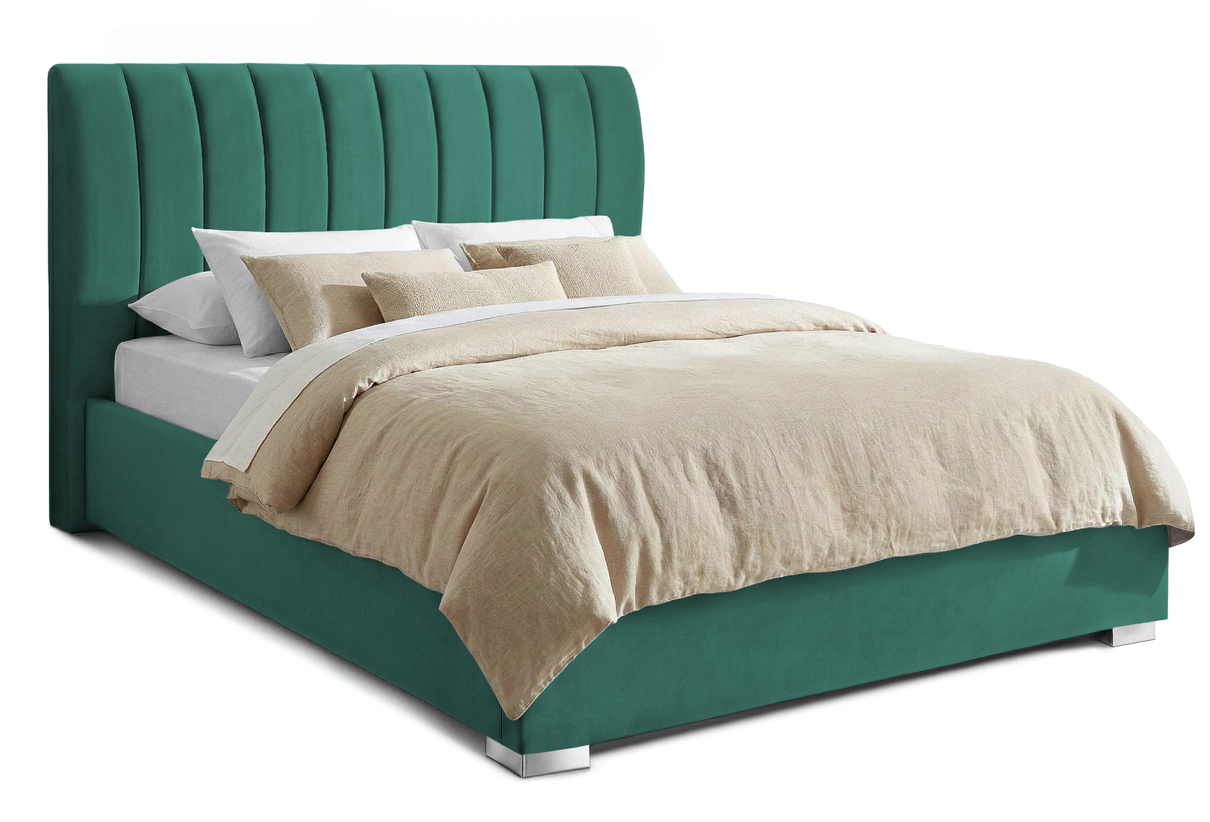 Pat Tapitat Santiago, cu Lada Rabatabil, Verde-Smarald, Prestigehome.ro, Prestige, #Color_swing-verde