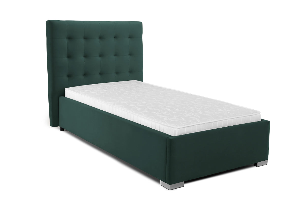 Pat Tapițat Strasbourg, cu somieră rabatabilă și ladă de depozitare