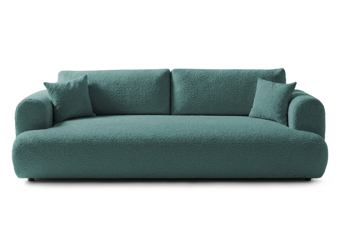 Canapea Extensibilă 3 locuri NOA, cu ladă depozitare, 244x108x80 cm, #color_Albastru-Anthology