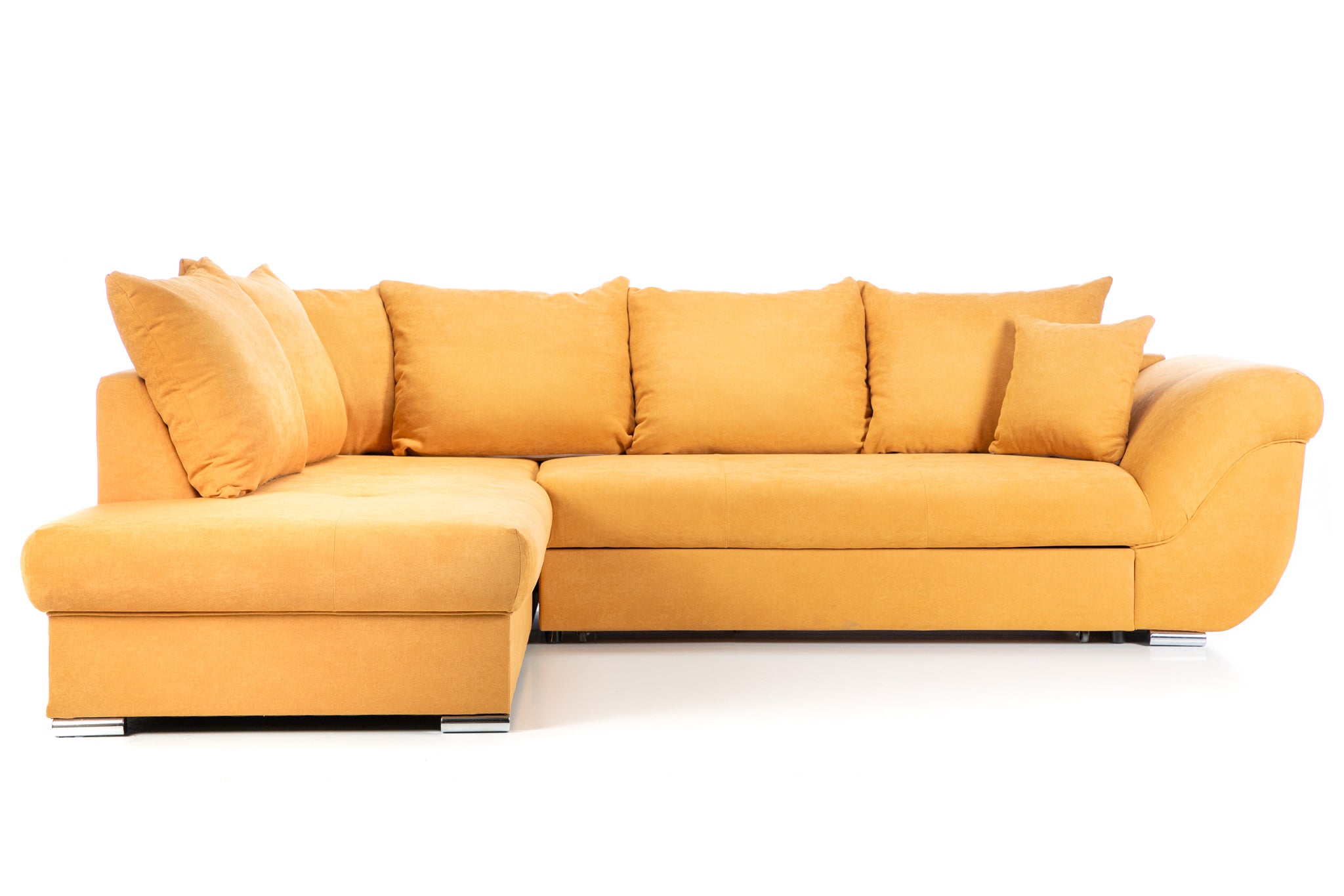 Colțar Extensibil SANTOS, variante stânga/dreapta, 295x215x80 cm, Prestigehome.ro, #color_Mango-Enjoy