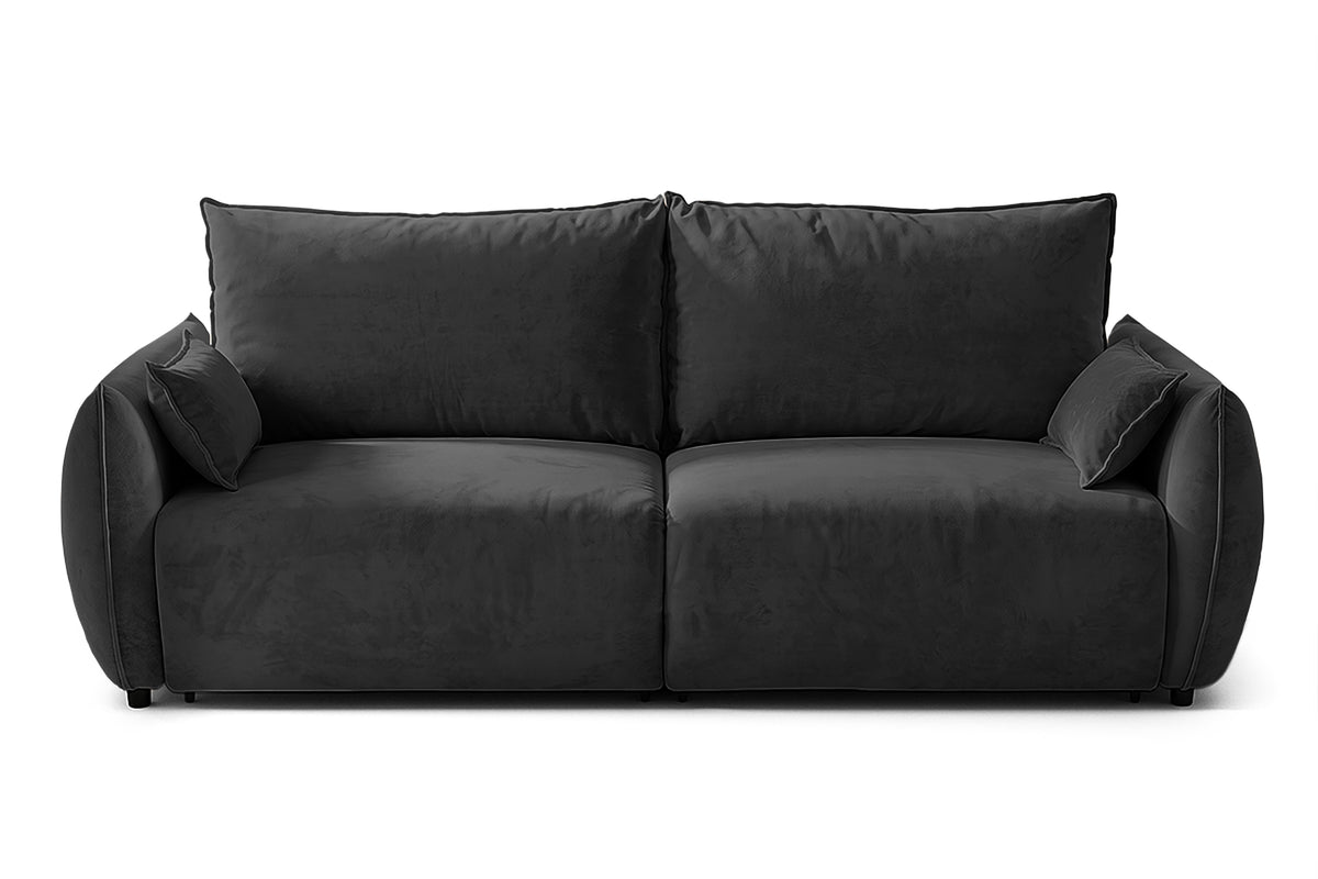 Canapea Extensibilă 3 locuri OSAKA, cu ladă depozitare, 238x110x90 cm #color_Gri-Inchis-Havana
