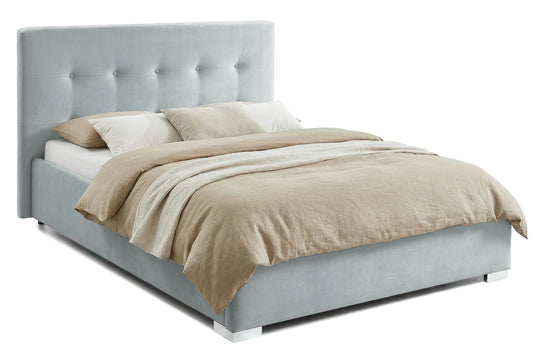 Pat Tapitat Lille, cu Lada Rabatabil, Velur-Antracit, Prestigehome.ro, Prestige, #Color_swing-menta