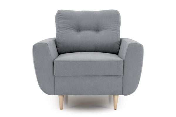 Fotoliu HELSINKI, 95x88x77 cm, gri - Outlet