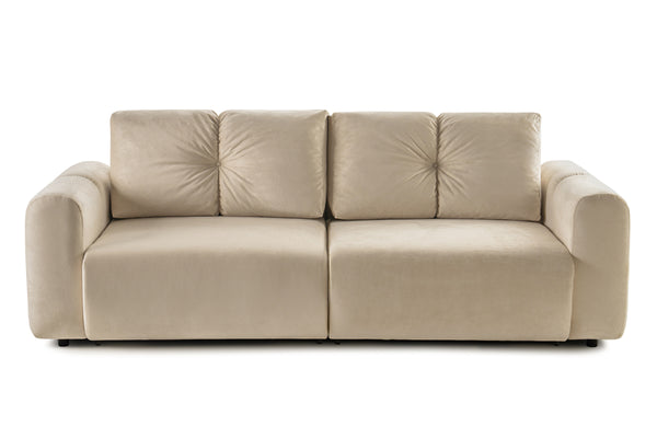 Canapea Extensibilă 3 locuri GEORGIA, cu 2 lăzi depozitare, 248x110x90 cm #color_Bej-Havana