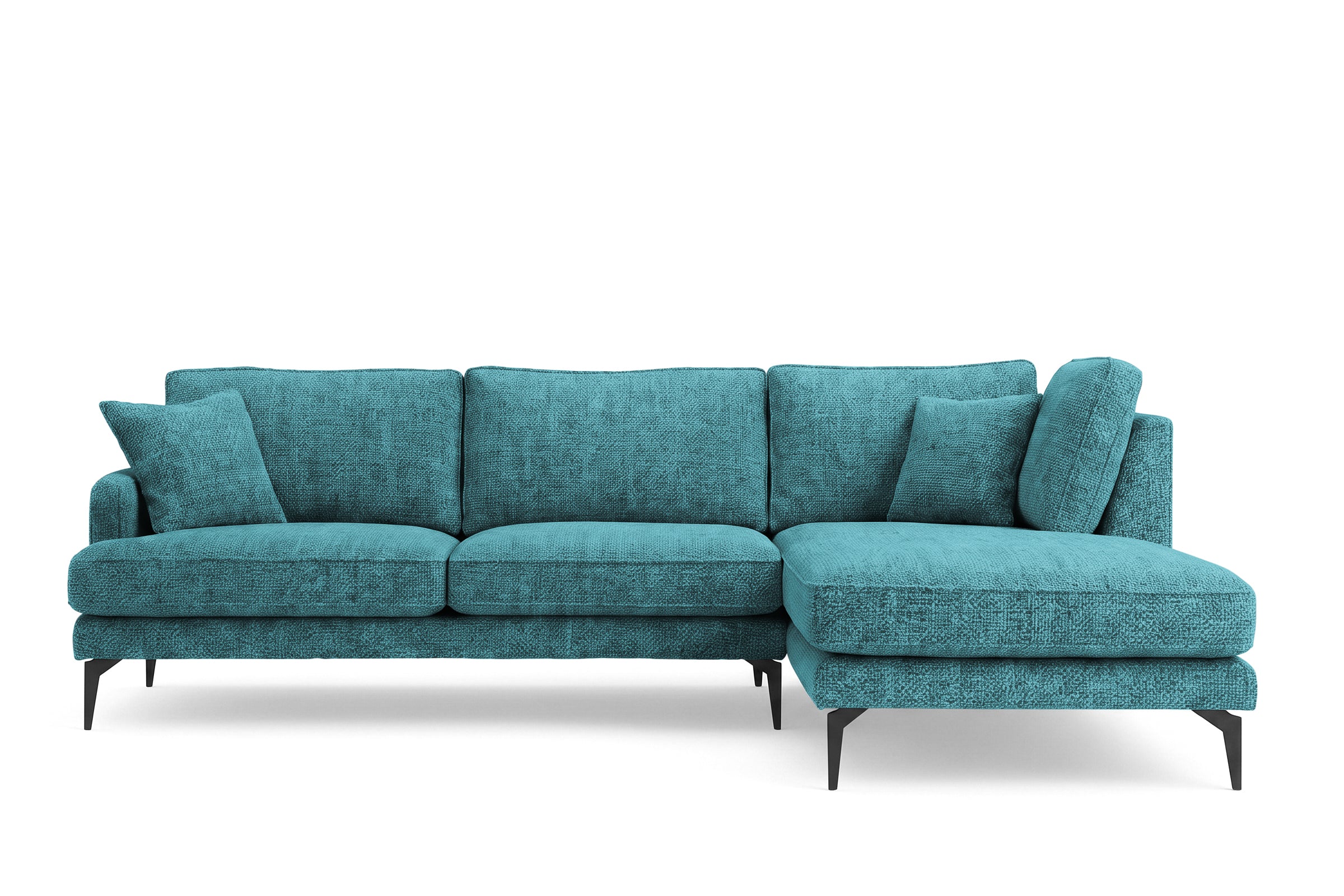 Colțar Fix AZURRO, cu ladă de depozitare, 280x90/180x85 cm - Prestigehome.ro - Colțar - Prestige #color_Turcoaz-Mystery