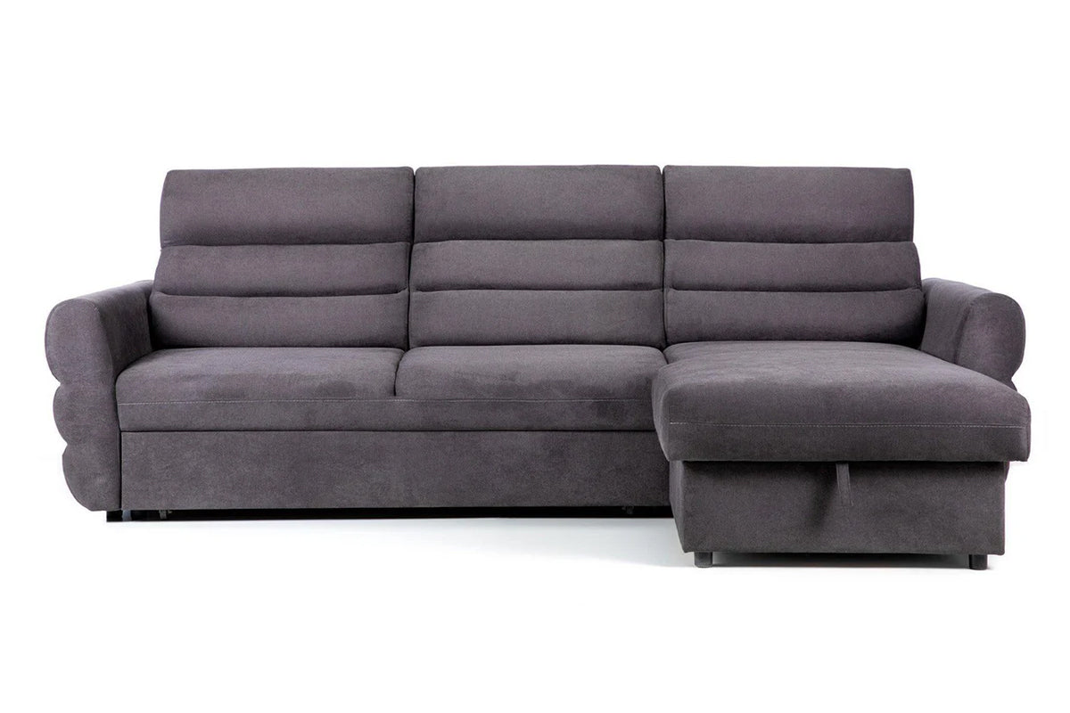 Colar Extensibil TENERIFE, ezlong interschimbabil, cu lad de depozitare, cu tetiere reglabile, 270x180x85 cm, Gri Colțare Colar Extensibil TENERIFE, ezlong interschimbabil, cu lad de depozitare, cu tetiere reglabile, 270x180x85 cm, Gri Colțare