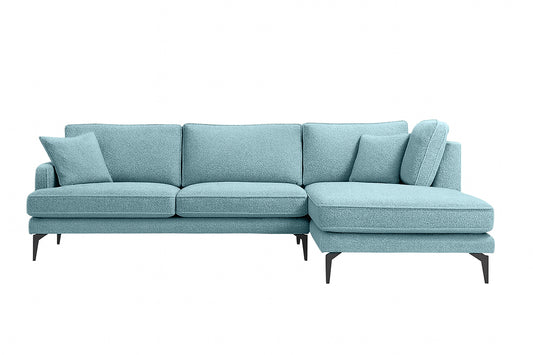 Colțar Fix AZURRO, cu ladă de depozitare, 280x90/180x85 cm - Prestigehome.ro - Colțar - Prestige #color_Albastru-Mystery