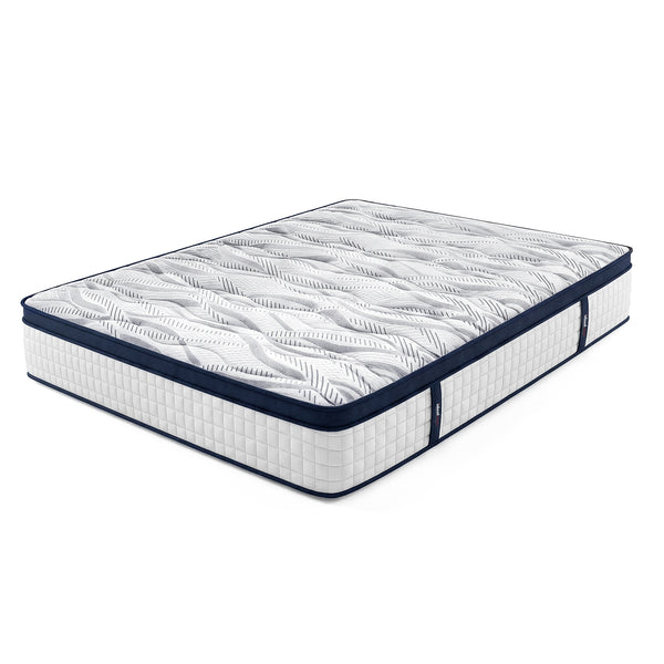 Saltea Ideal Sleep HOTEL SERIES CALIFORNIA LUX MEMORY, Arcuri Bonell, spumă poliuretanică elastică, spumă cu memorie, husă cu aerisire optimă, superortopedică, Grosime 28 cm