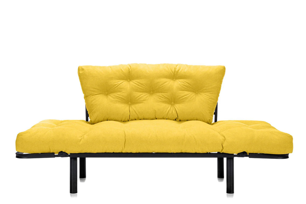 Canapea Extensibila 2 locuri SUNNY, pentru terasa, 155X70X85 cm,  prestigehome.ro, Prestige Home, Prestige, balcon, gradina mobila, #color_galben-enjoy