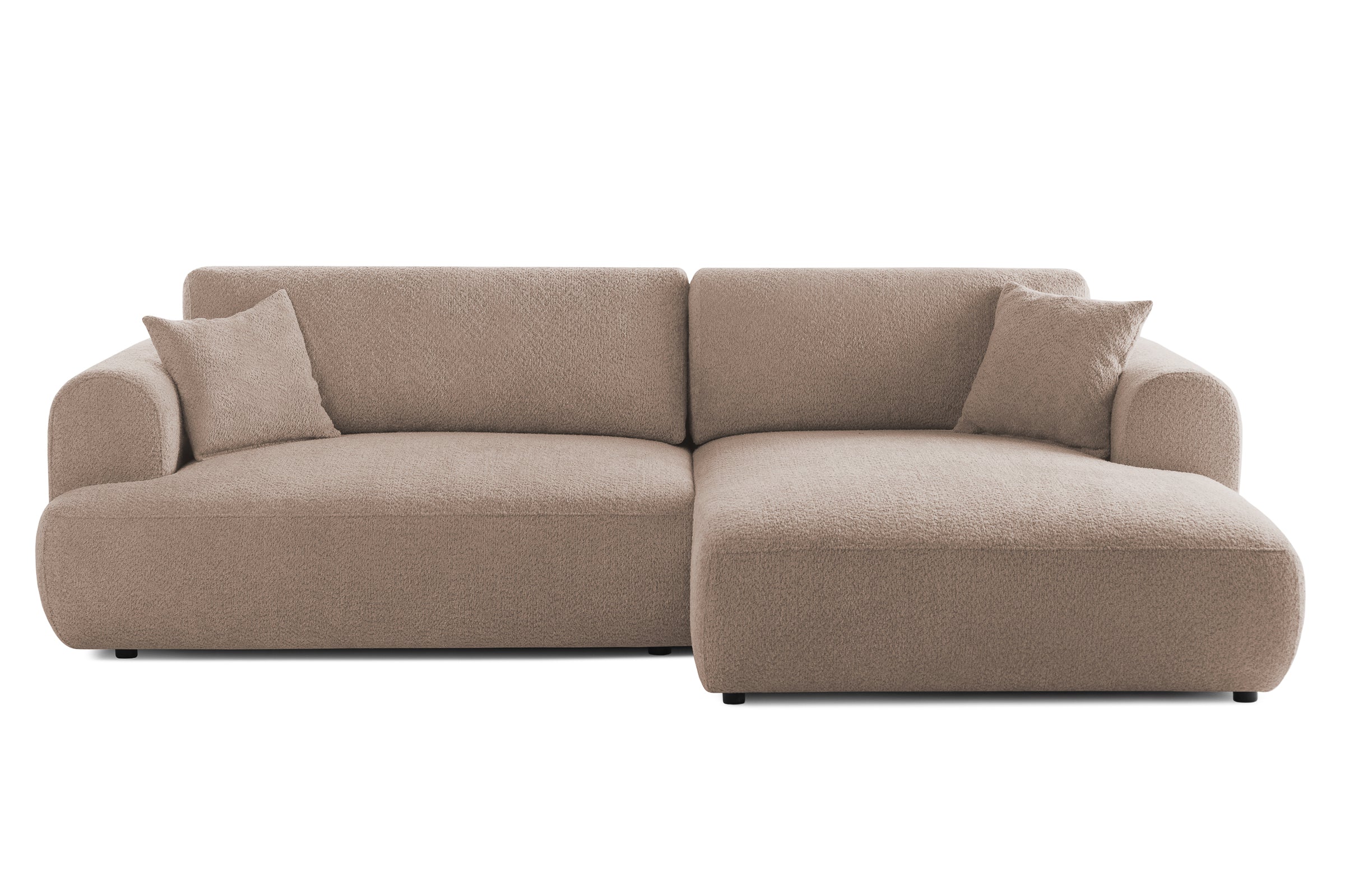 Colțar Extensibil 3 locuri NOA, cu ladă de depozitare, 270x155x80 cm, #color_Crem-Anthology