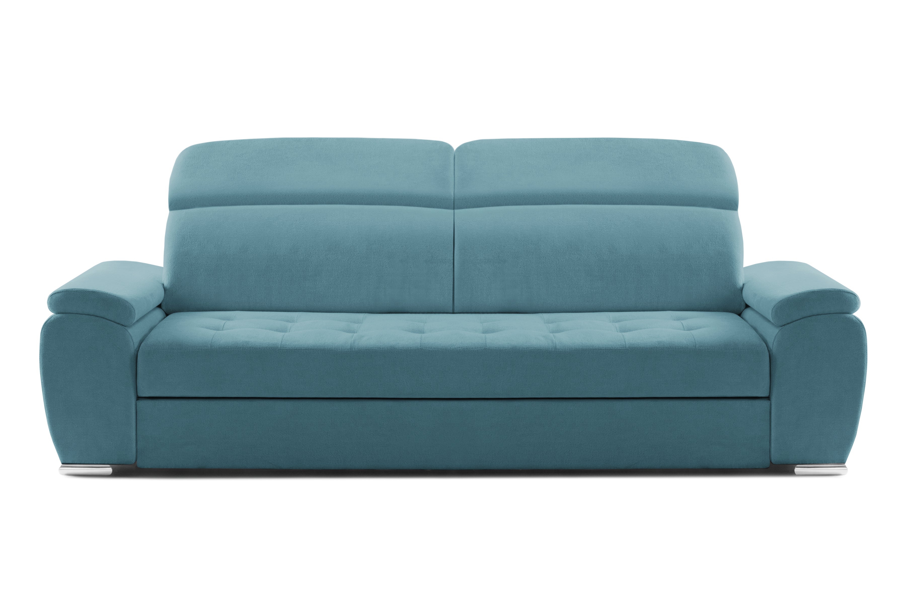 Canapea Extensibila 3 locuri TRENDY, cu tetiere, 245x105x80 cm,  Prestigehome.ro - Canapea 3 Locuri - Prestige - #color_Albastru-Memphis