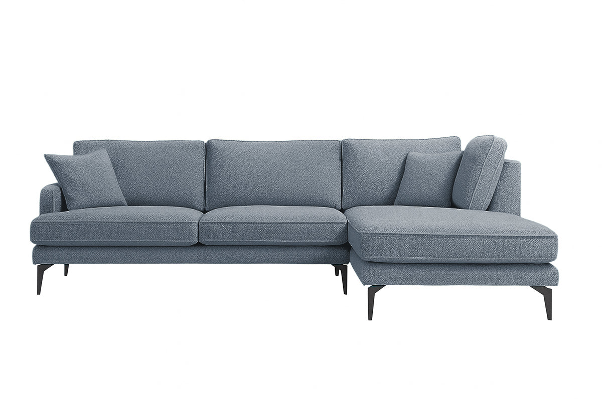 Colțar Fix AZURRO, cu ladă de depozitare, 280x90/180x85 cm - Prestigehome.ro - Colțar - Prestige #color_Albastru-Mystery