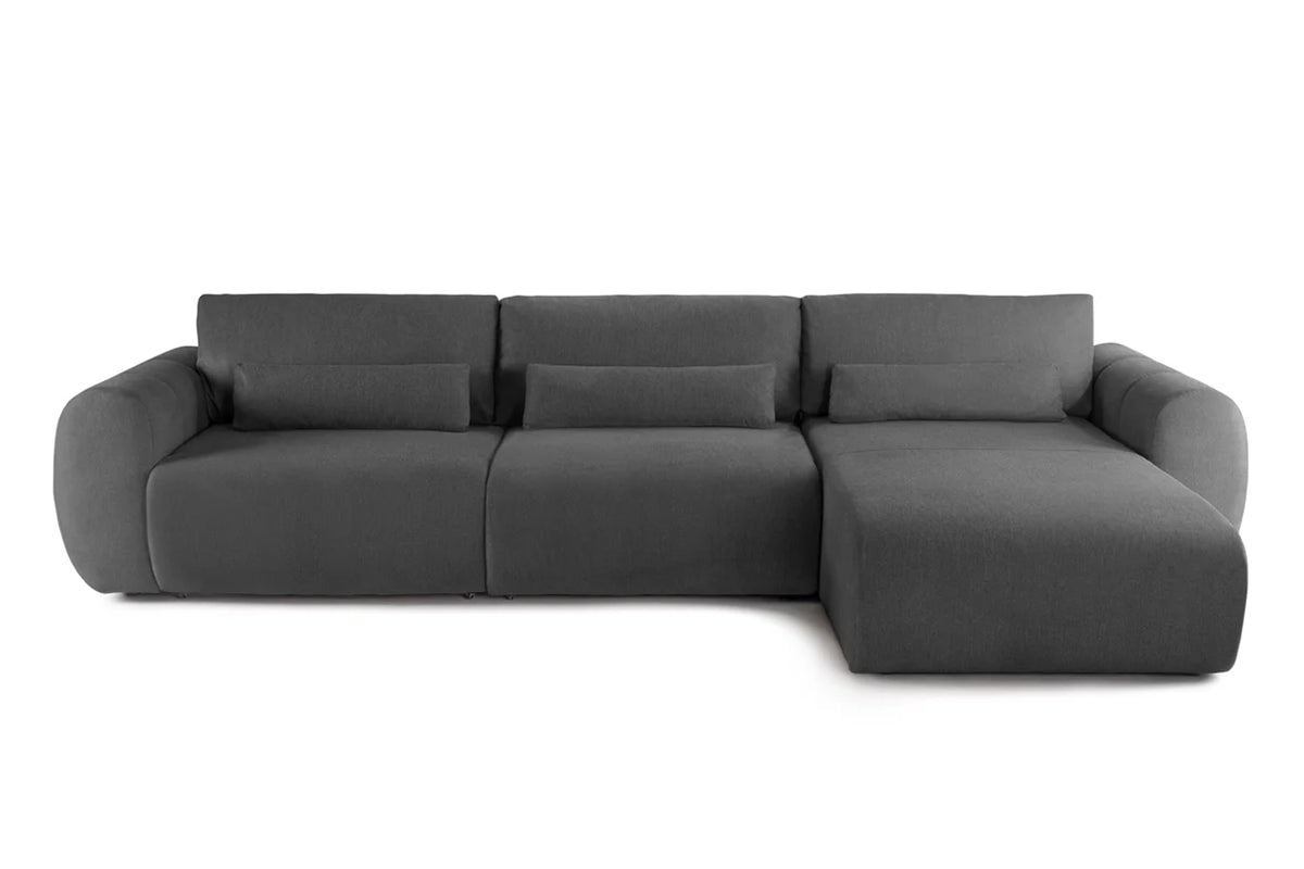 Colțar Extensibil VERSA, cu 2 lăzi depozitare, șezlong interschimbabil, 357x190x87 cm