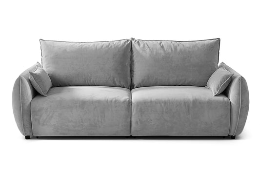 Canapea Extensibilă 3 locuri OSAKA, cu ladă depozitare, 238x110x90 cm #color_Gri-Deschis-Havana