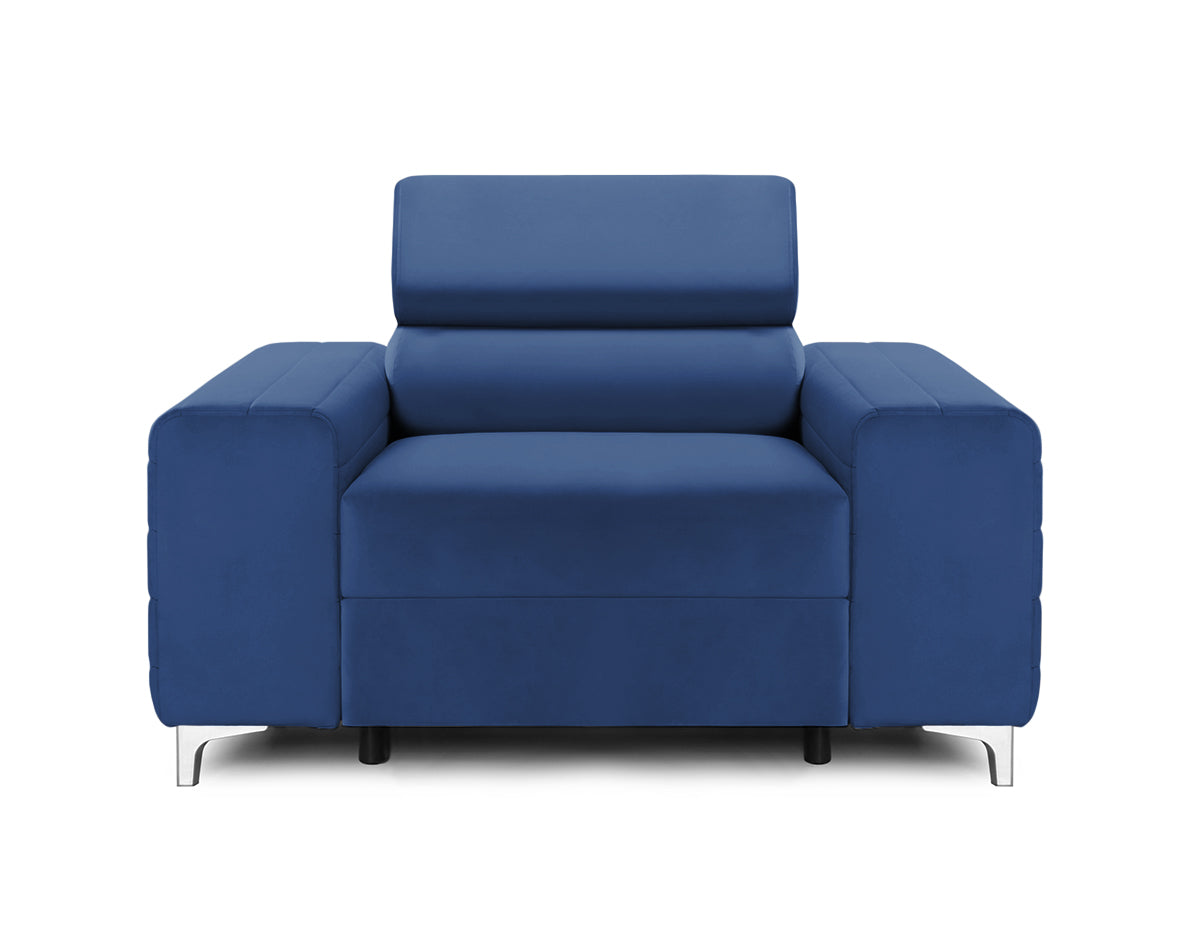 Fotoliu TIME NEW, tetieră reglabilă, suport lombar, 125x97x94 cm