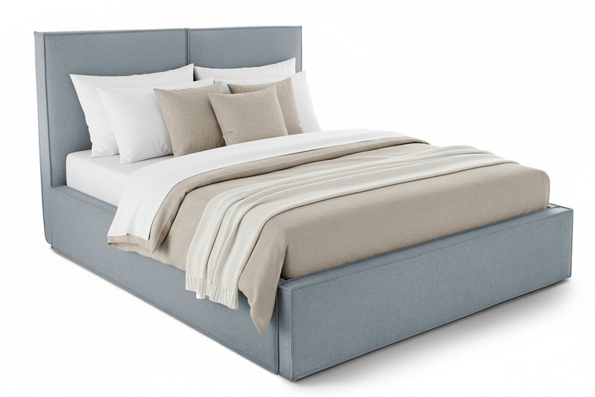 Pat Tapițat Monalisa, cu somieră rabatabilă și ladă depozitare