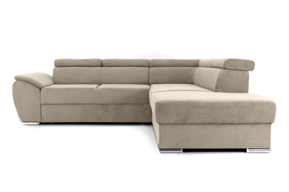 Colțar Extensibil CUBA, cu tetiere reglabile, variante stânga/dreapta 266x232x80 cm