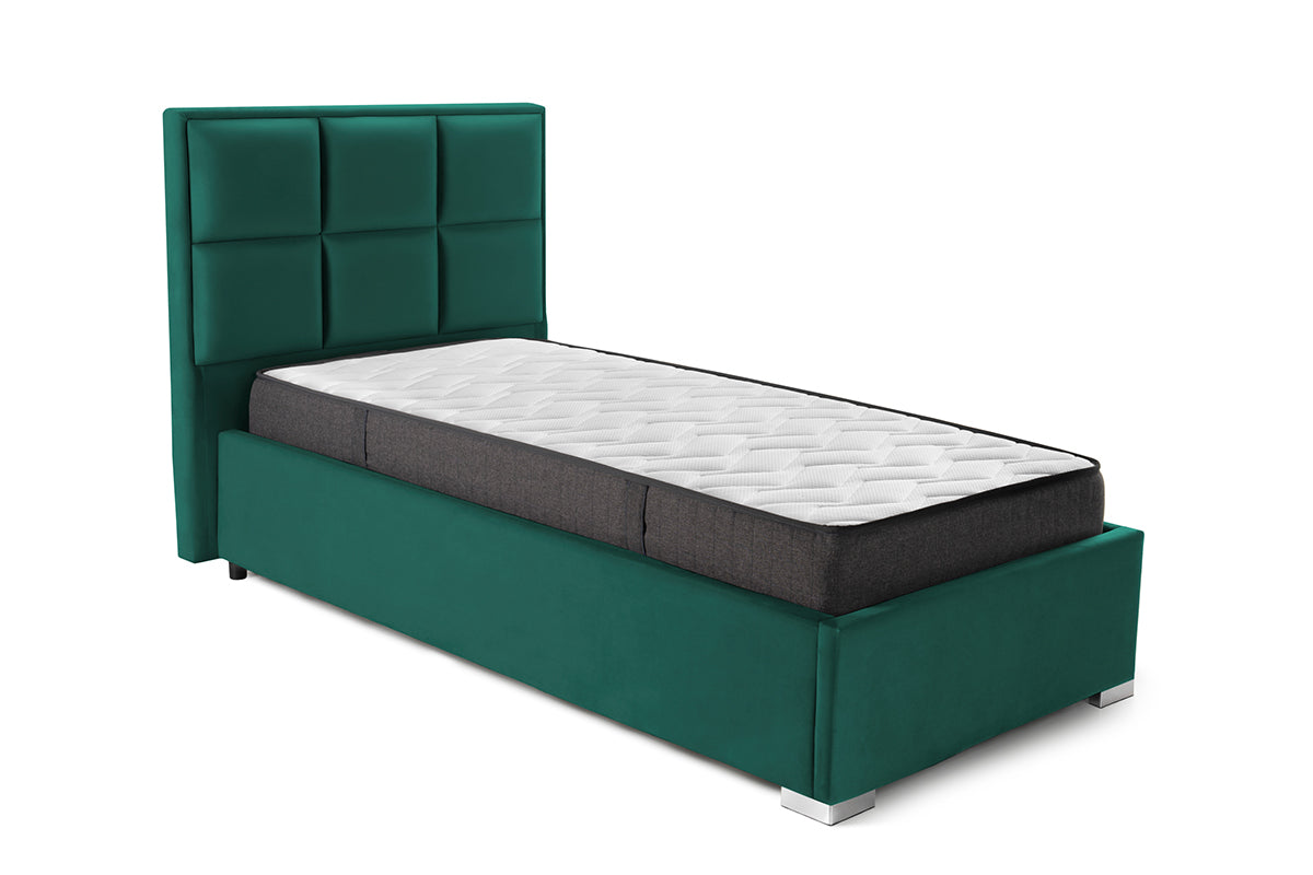 Pat Tapițat Melbourne, cu somieră rabatabilă și ladă de depozitare