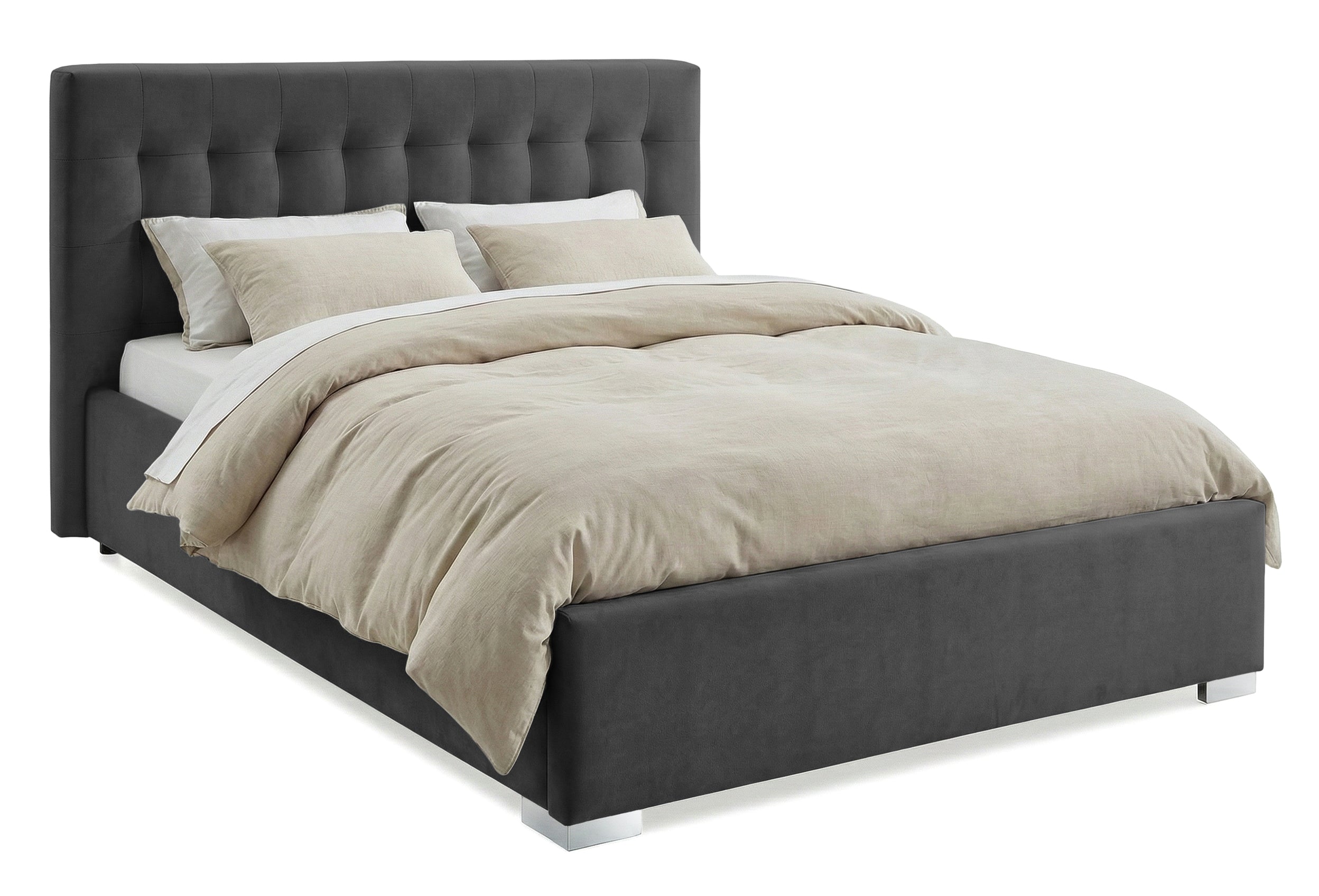 Pat Tapitat Strasbourg, cu Lada Rabatabil, Velur-Menta, Prestigehome.ro, Prestige, #Color_swing-antracit