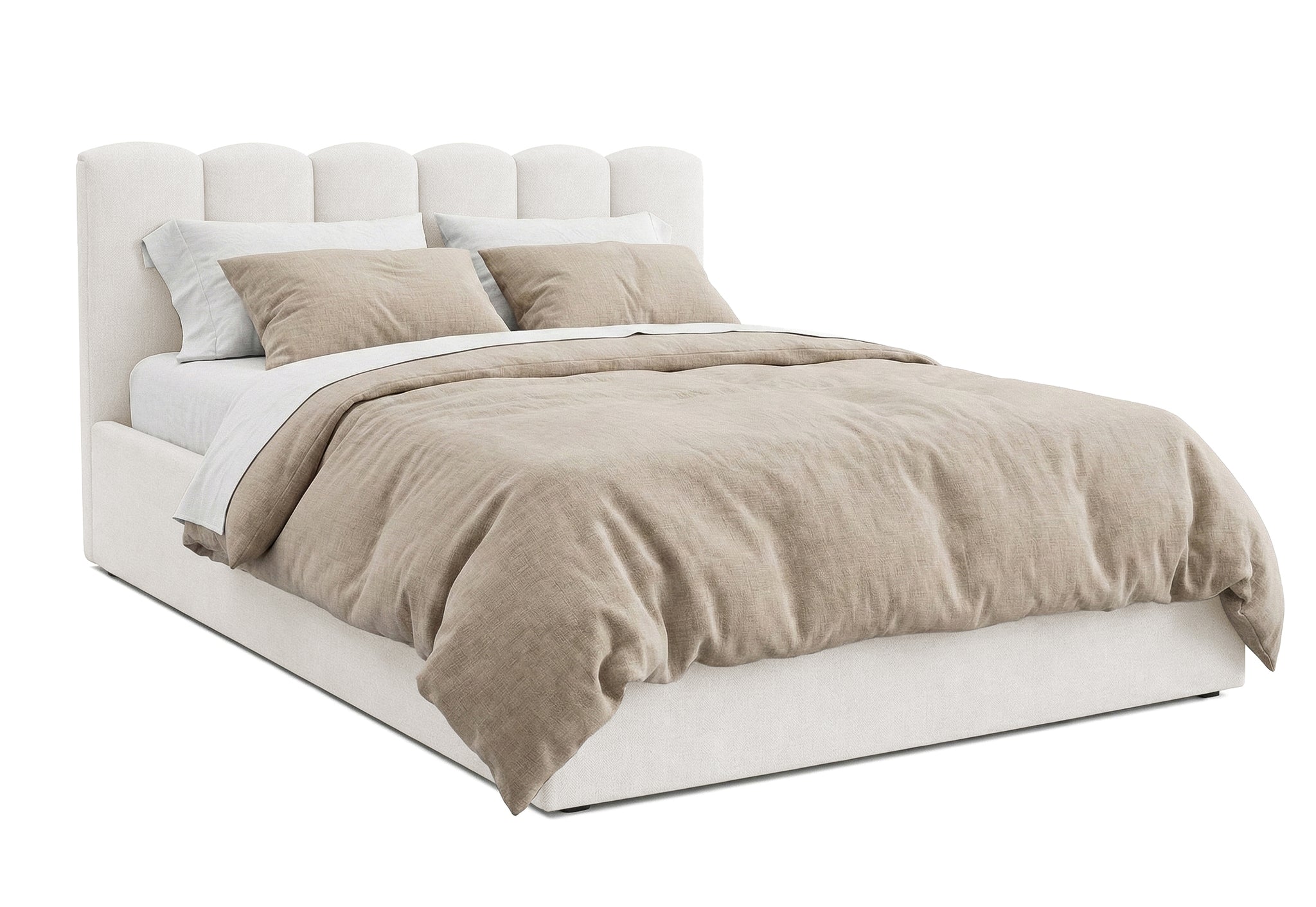 Pat Tapițat PRINCESS, cu somieră rabatabilă și ladă de depozitare