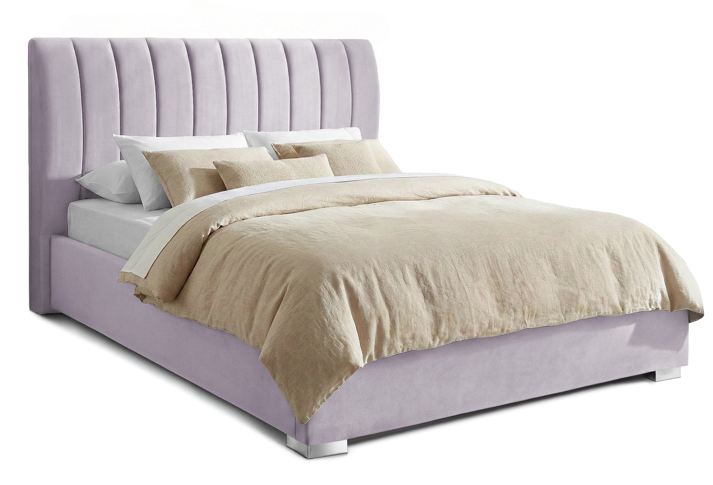 Pat Tapițat Santiago, cu somieră rabatabilă și ladă de depozitare, Prestigehome.ro, Prestige, #Color_swing-violet