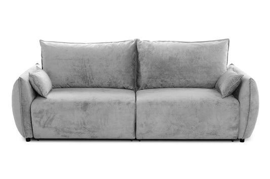 Canapea Extensibilă 3 locuri OSAKA, cu ladă depozitare, 238x110x90 cm #color_Gri-Deschis-Havana
