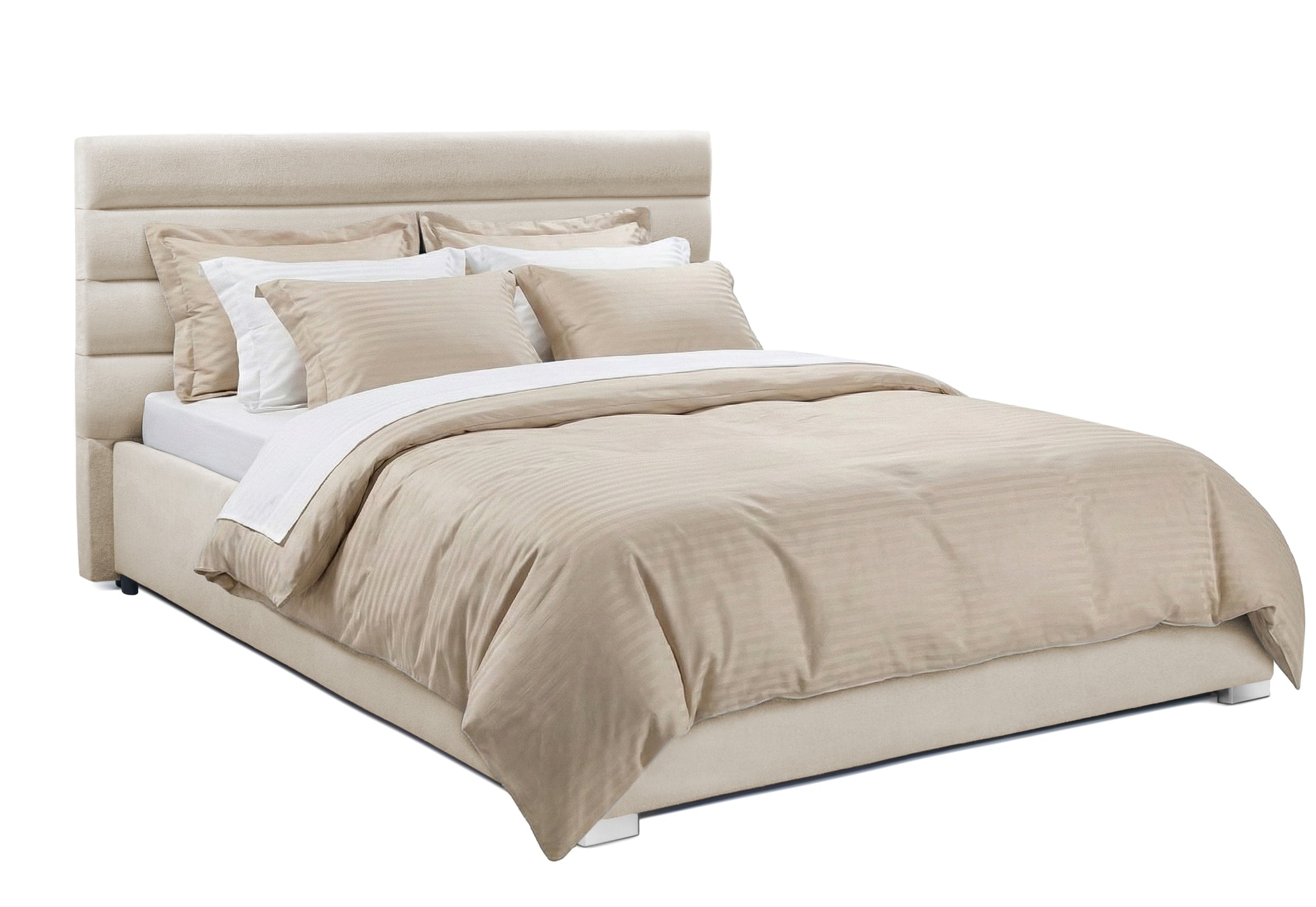 Pat Tapițat DIESIS , cu somieră rabatabilă și ladă de depozitare