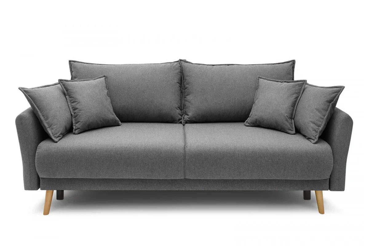 Canapea Extensibilă 3 locuri JULIET, cu ladă de depozitare, 215x88x95 cm - Prestigehome.ro - Canapea - Prestige #color_Gri-Inchis-Loft