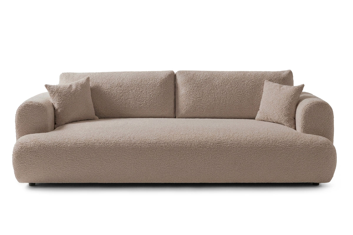 Canapea Extensibilă 3 locuri NOA, cu ladă depozitare, 244x108x80 cm, #color_Bej-Anthology