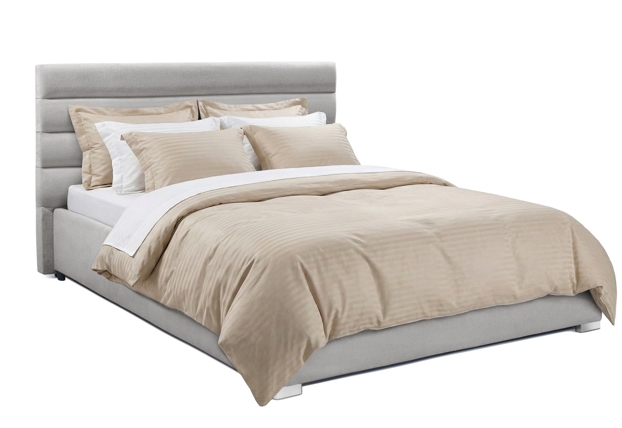 Pat Tapițat DIESIS  cu somieră rabatabilă și ladă de depozitare