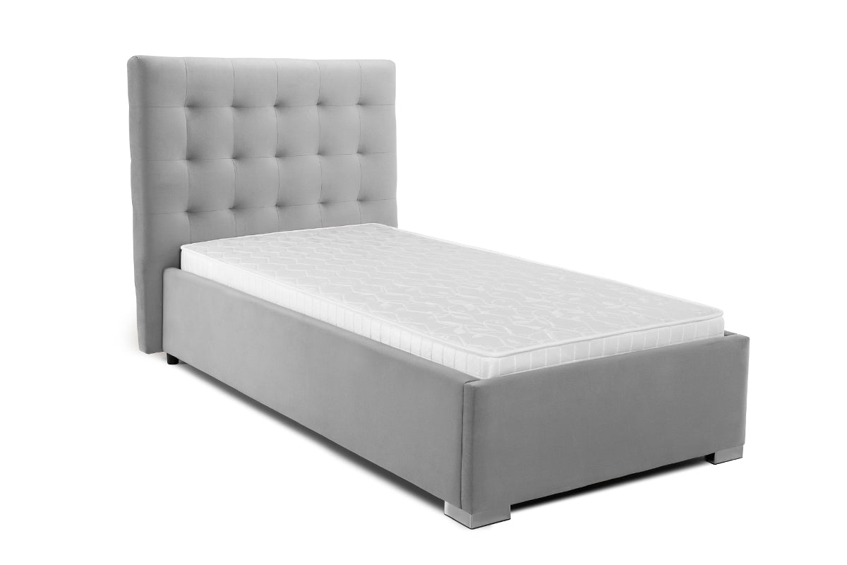 Pat Tapițat Strasbourg, cu somieră rabatabilă și ladă de depozitare