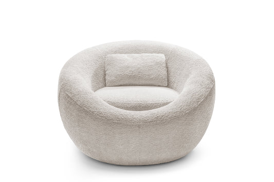 Fotoliu NIDO, suport lombar, 70x70x90 cm, #color_Crem-Anthology