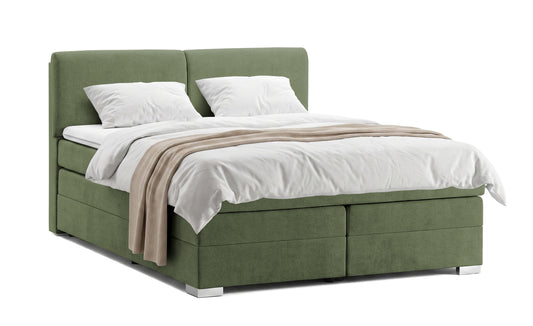 Pat Tapitat Charlotte, cu lada de depozitare, Gri, Prestigehome.ro, Prestige, #Color_Verde-Enjoy