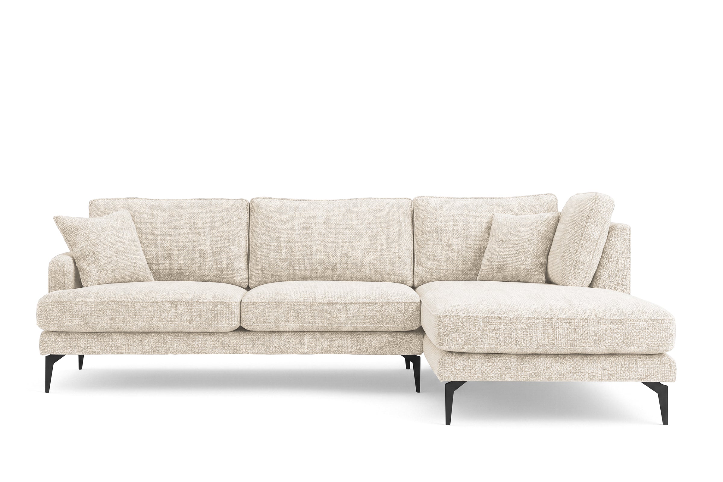 Colțar Fix AZURRO, cu ladă de depozitare, 280x90/180x85 cm - Prestigehome.ro - Colțar - Prestige #color_Crem-Mystery
