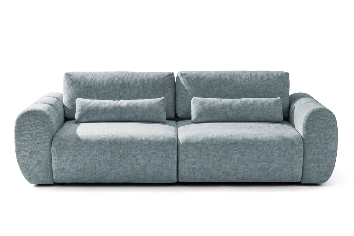 Canapea Extensibilă 3 locuri VERSA, cu 2 lăzi depozitare, 260x110x85 cm, #color_Albastru-Loft
