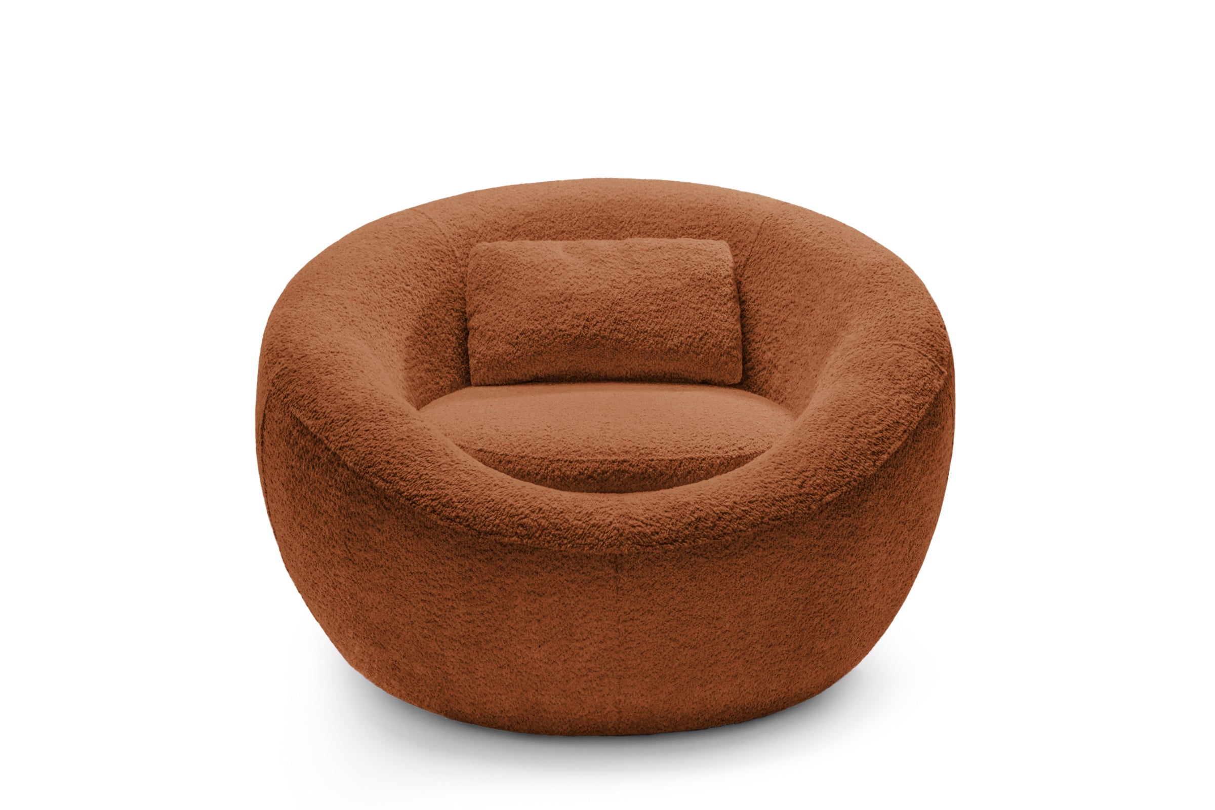 Fotoliu NIDO, suport lombar, 70x70x90 cm, #color_Caramiziu-Anthology