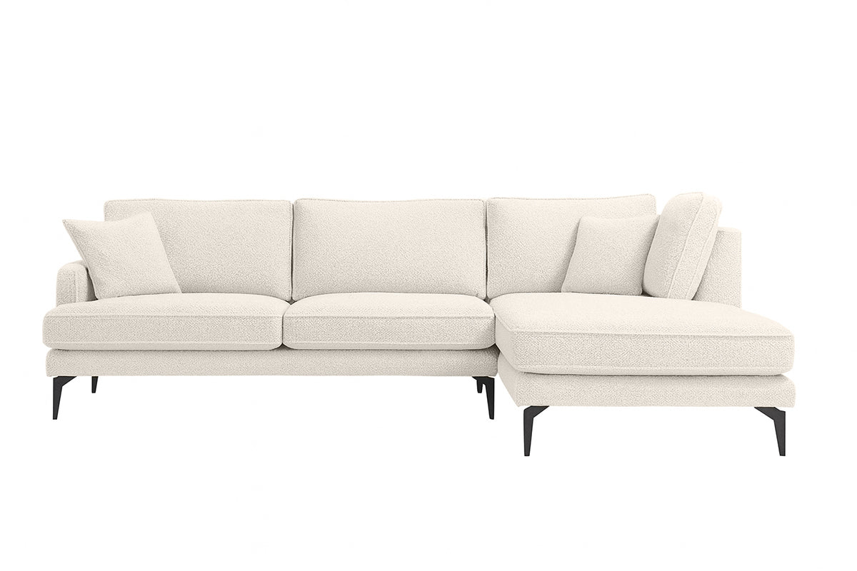 Colțar Fix AZURRO, cu ladă de depozitare, 280x90/180x85 cm - Prestigehome.ro - Colțar - Prestige #color_Crem-Mystery