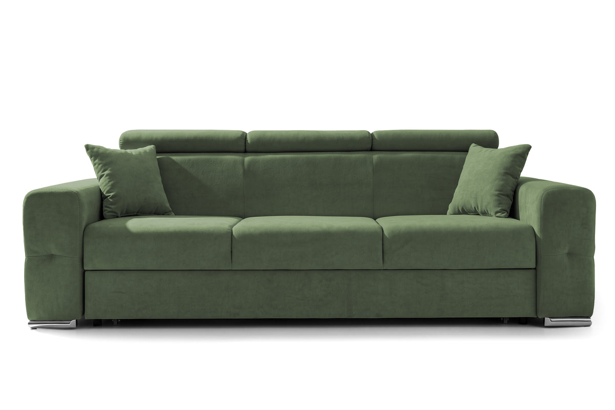 Coltar Extensibil BELLAGIO, sezlong interschimbabil, cu lada de depozitare, cu tetiere, 275x170x85 cm - Prestigehome.ro - Coltare - Prestige - #color_Verde-Enjoy