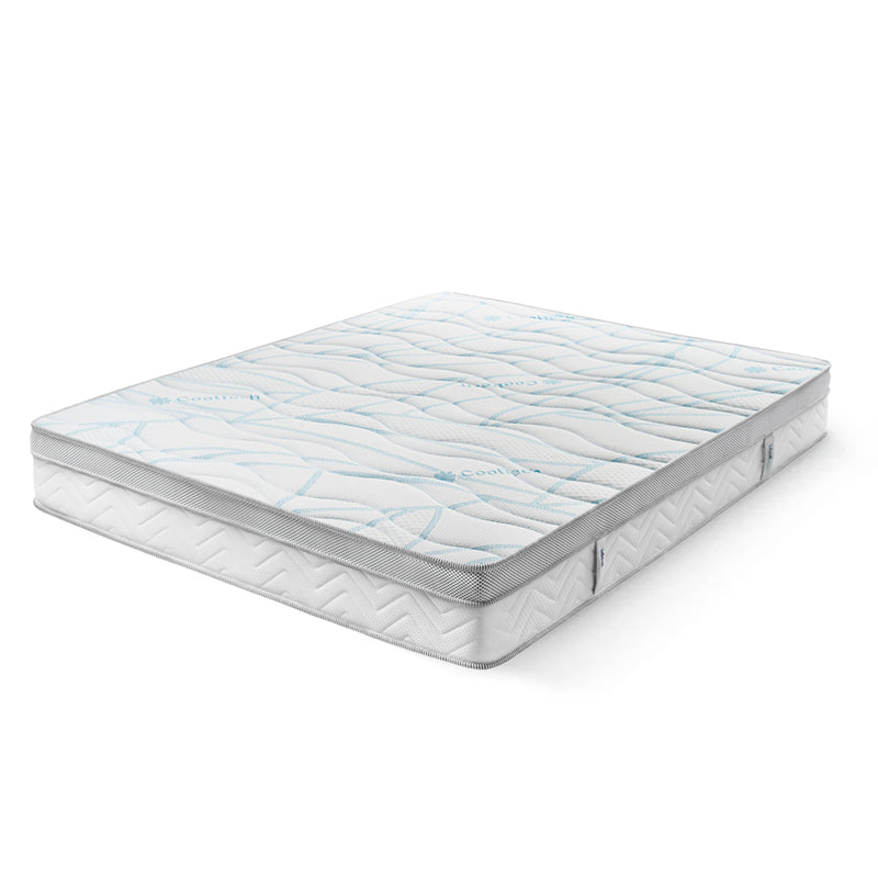Saltea Ideal Sleep COOLTECH ALOE VERA, Arcuri Bonell, spumă poliuretanică pe multiple straturi, husă CoolTech, superortopedică, Grosime 24 cm