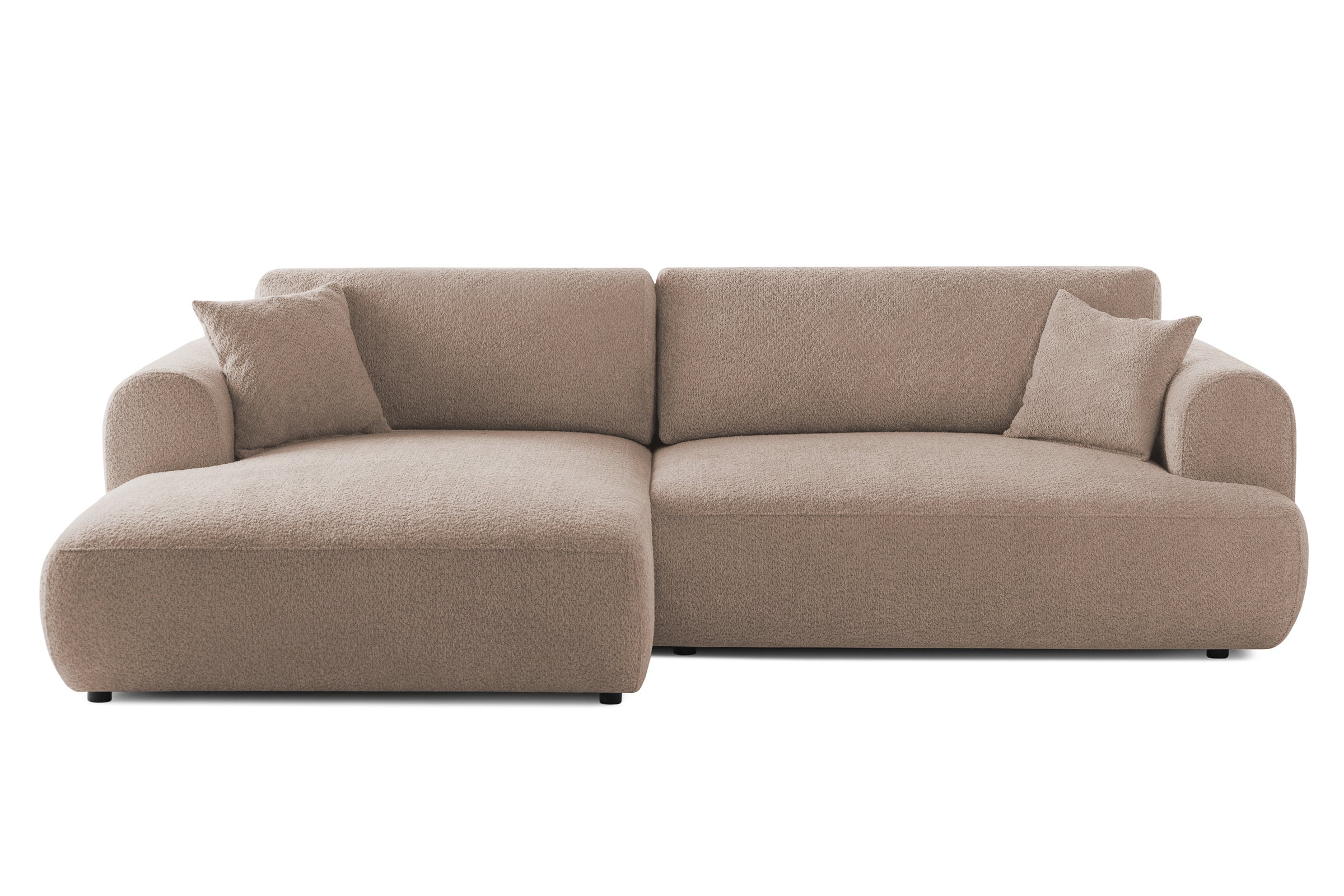 Colțar Extensibil 3 locuri NOA, cu ladă de depozitare, 270x155x80 cm, #color_Crem-Anthology