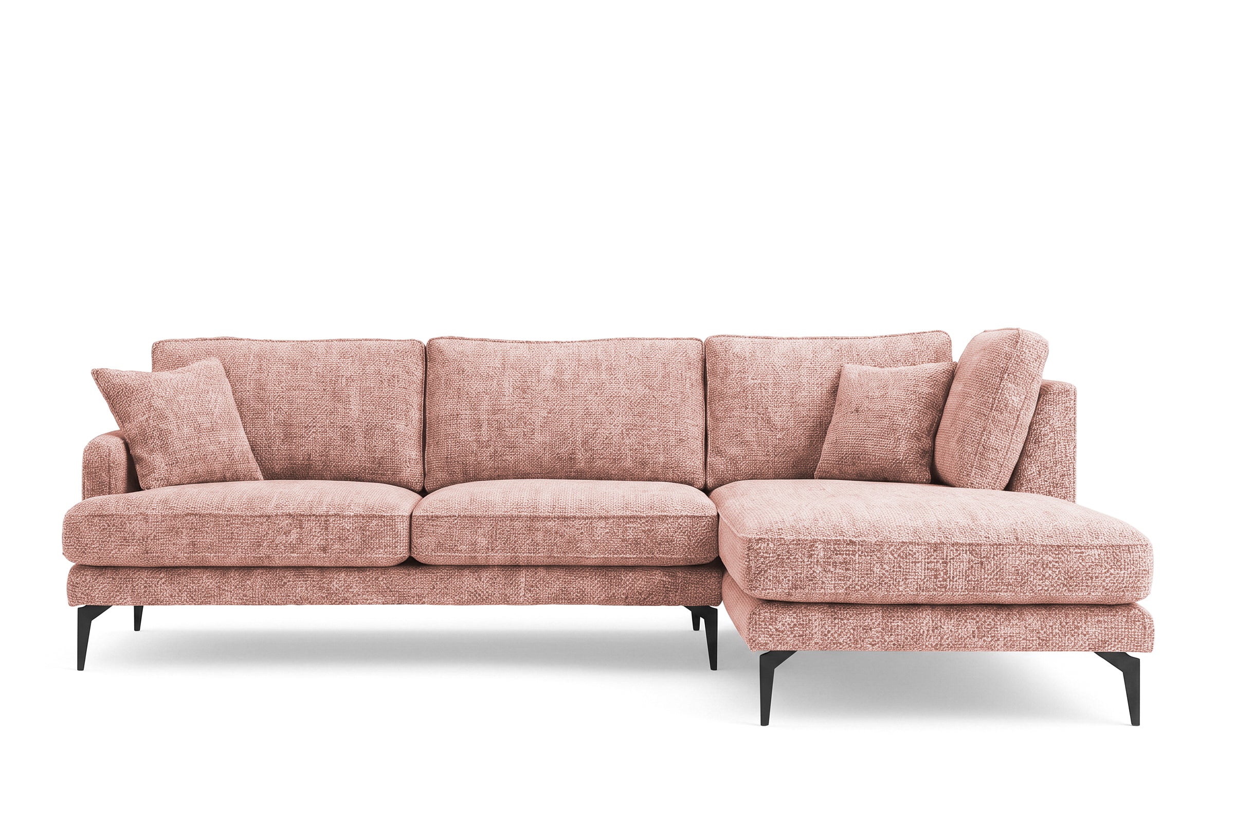 Colțar Fix AZURRO, cu ladă de depozitare, 280x90/180x85 cm - Prestigehome.ro - Colțar - Prestige #color_Roz-Mystery